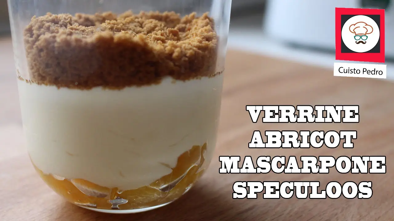 Verrine speculoos abricot mousse mascarpone thermomix tm5