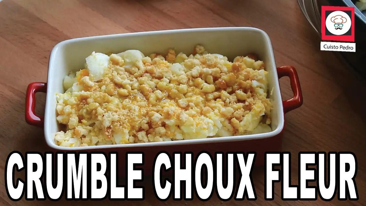 Crumble choux fleur – recette diététique au Thermomix tm5 Varoma