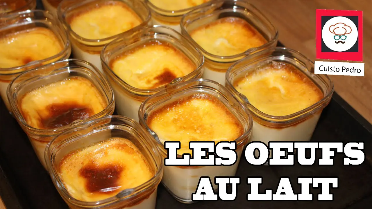 Recette des oeufs au lait au thermomix facile et rapide sans lactose