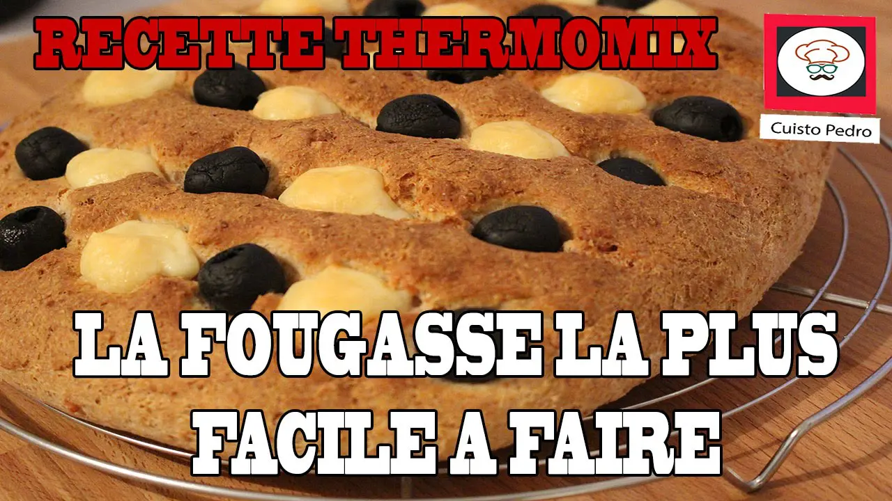recette fougasse lardon olive emmental facile et rapide au thermomix