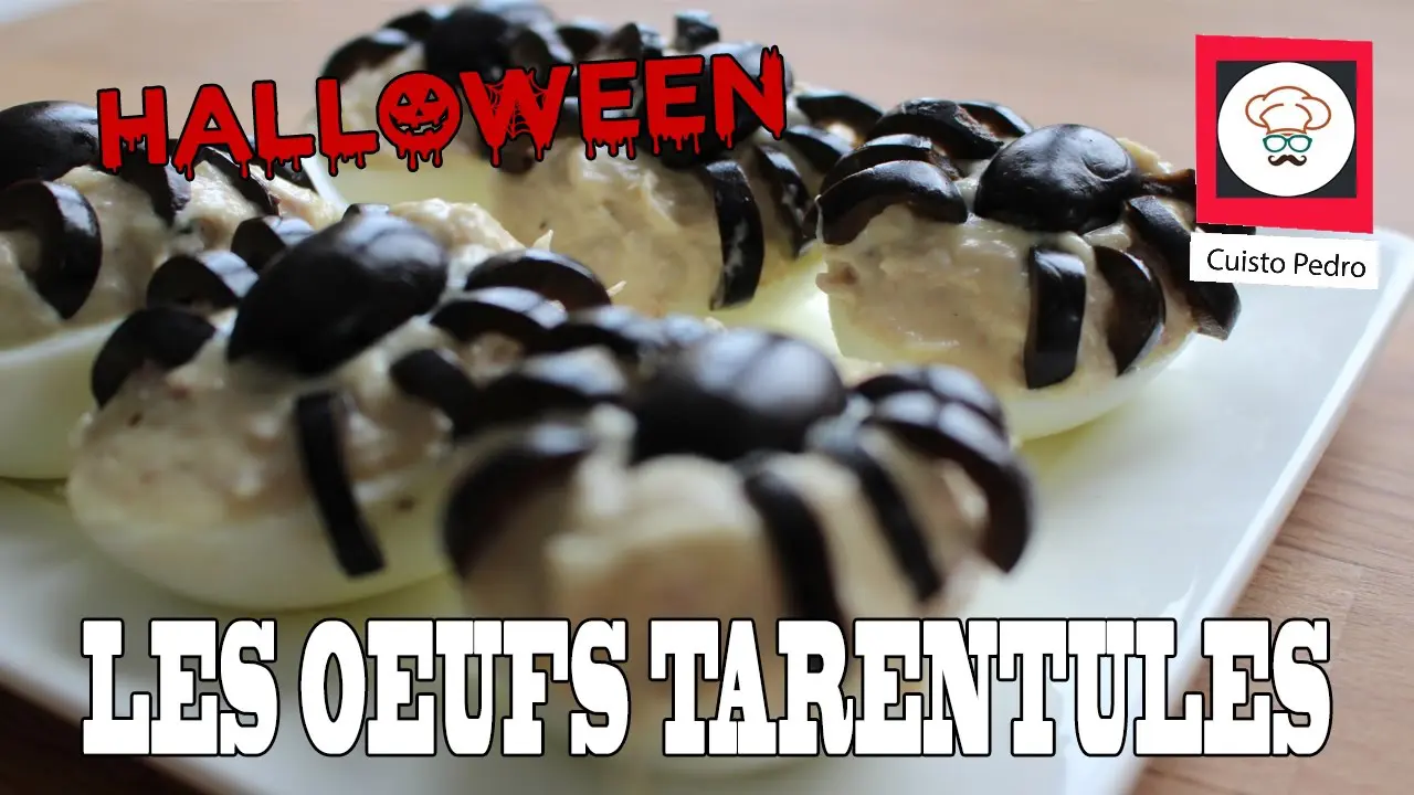 Recette halloween facile et rapide les oeufs tarentules