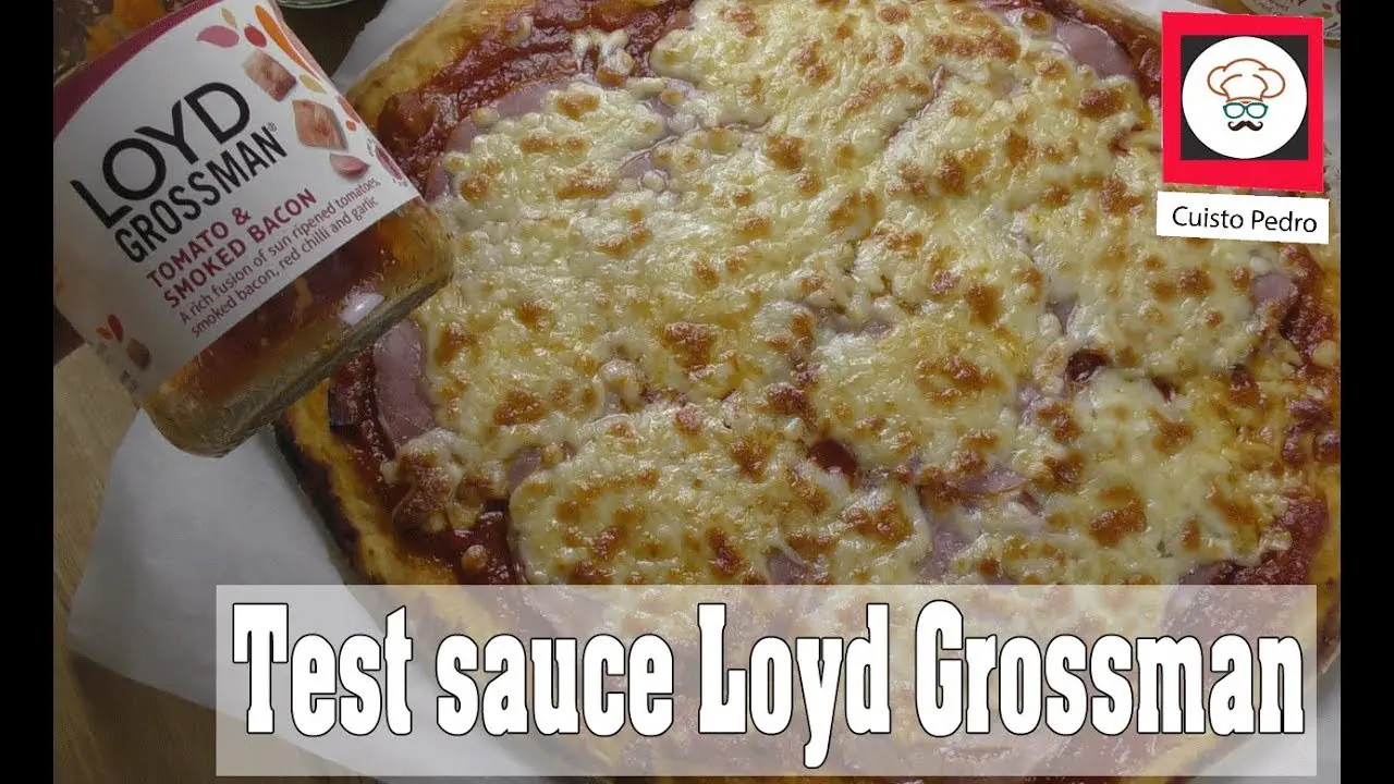 Recette pizza sauce bacon Loyd Grossman test produit
